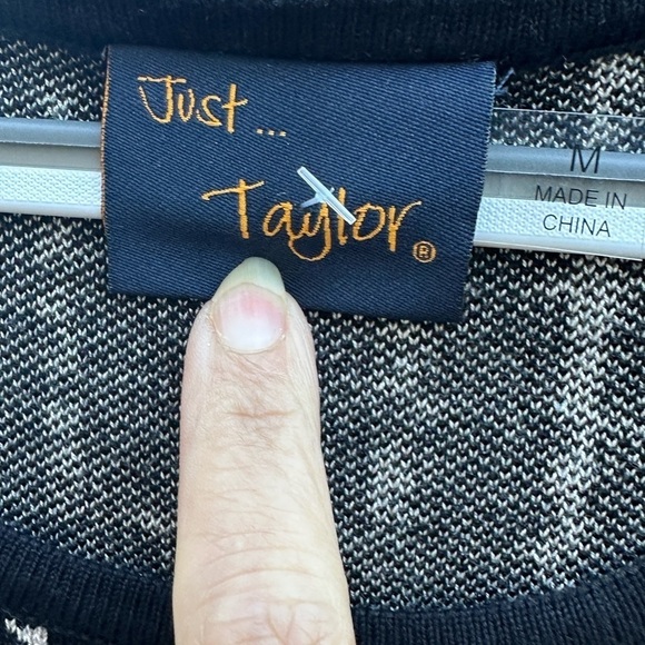 Taylor Dress Midi knit sophisticated dress 3/4 sleeves slip on SZ M NWOT - Picture 8 of 9